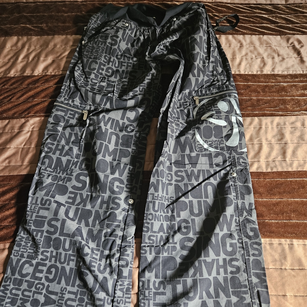 Zumba Fitness Black and Gray Activewear